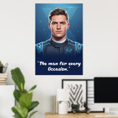 Hülkenberg Quote Poster (Thuiskantoor)