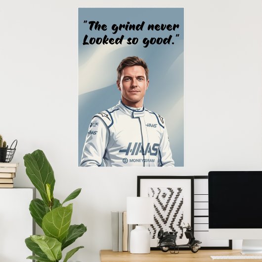 Hülkenberg Quote Poster (Thuiskantoor)