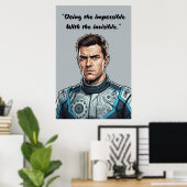 Hülkenberg Quote Poster – Doing the Impossible (Thuiskantoor)