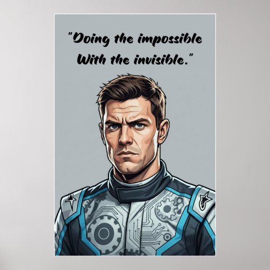 Hülkenberg Quote Poster – Doing the Impossible (Voorkant)