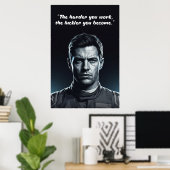 Hülkenberg Quote Poster – Hard Werk Creëert Geluk (Thuiskantoor)