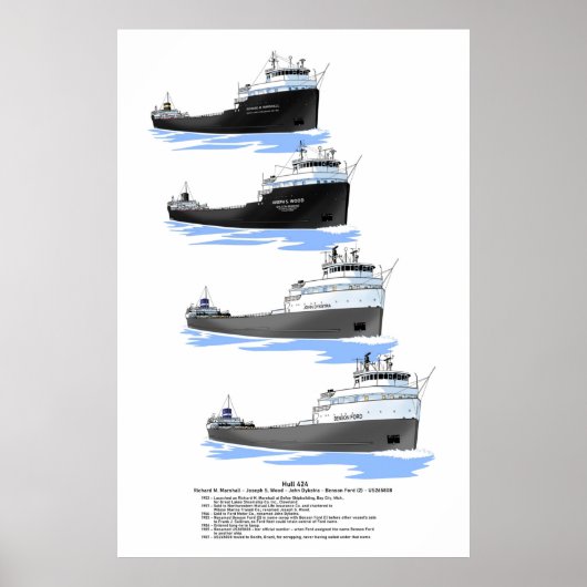 Hull 424 vrachtrijgeschiedenis poster (Voorkant)