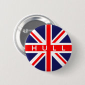 Hull: Britse vlag Ronde Button 5,7 Cm (Voorkant /achterkant)
