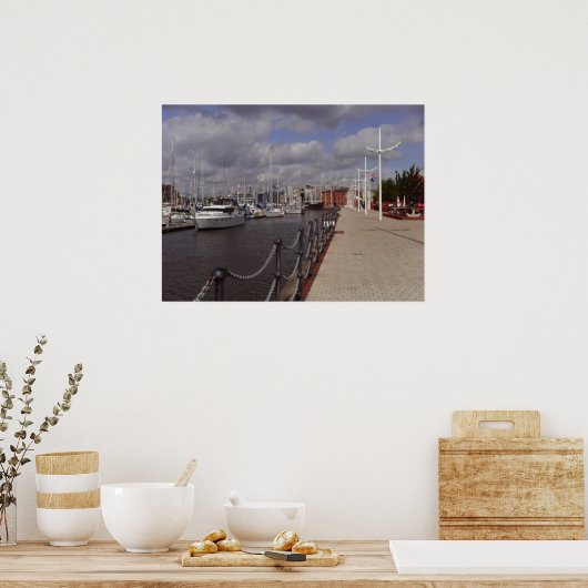 Hull City Marina Poster Print (Keuken)
