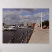 Hull City Marina Poster Print (Voorkant)