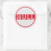Hull City Pride Emblem – English Identity Ronde Sticker (Tas)