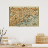 Hull England Map (1910) Poster (Keuken)