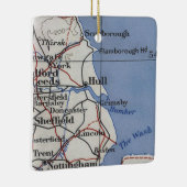 Hull England  Map Keramisch Ornament (Rechts)