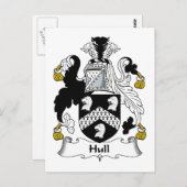 Hull Family Crest Briefkaart (Voorkant / Achterkant)