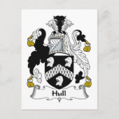 Hull Family Crest Briefkaart (Voorkant)