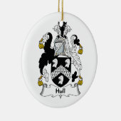 Hull Family Crest Keramisch Ornament (Rechts)