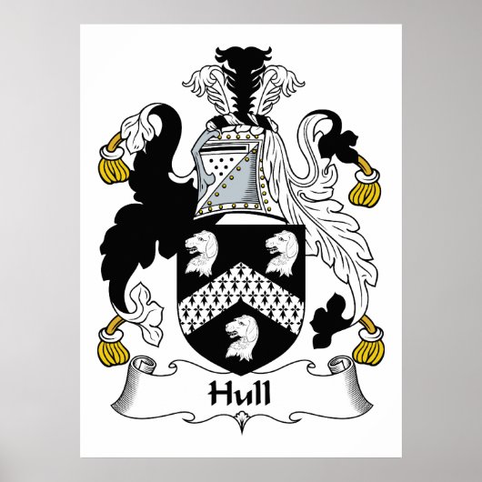 Hull Family Crest Poster (Voorkant)