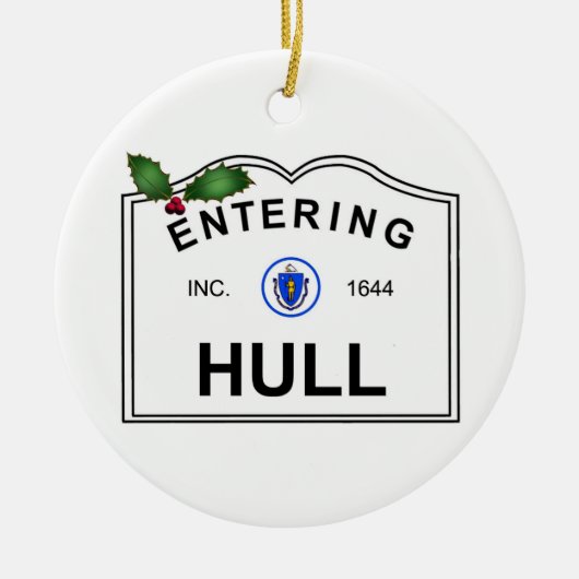 Hull MA Keramisch Ornament (Voorkant)