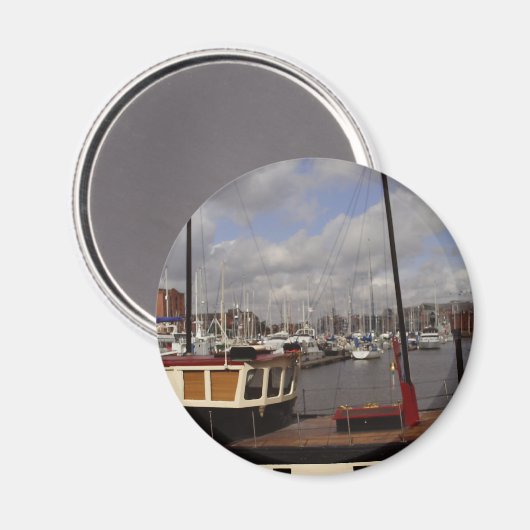 Hull Marina Boats Magneet (Voorkant / Achterkant)