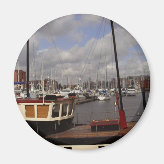 Hull Marina Boats Magneet (Voorkant)