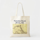 Hull, Massachusetts 02045 Nantasket Beach Tote Bag (Voorkant)