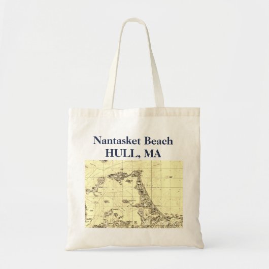 Hull, Massachusetts 02045 Nantasket Beach Tote Bag (Voorkant)