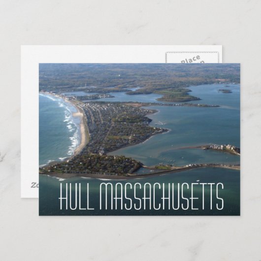 Hull Massachusetts Briefkaart (Voorkant / Achterkant)