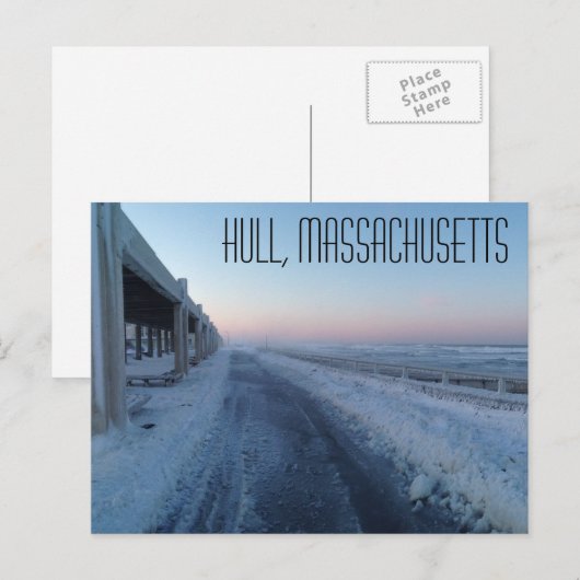 Hull Massachusetts Briefkaart (Voorkant / Achterkant)