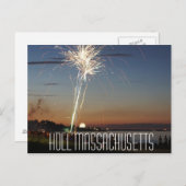 Hull Massachusetts Briefkaart 4 (Voorkant / Achterkant)