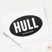 Hull Nantasket Beach Ovale Bumpersticker Ovale Sticker (Envelop)