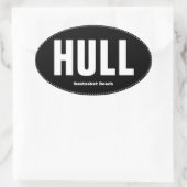 Hull Nantasket Beach Ovale Bumpersticker Sticker (Tas)