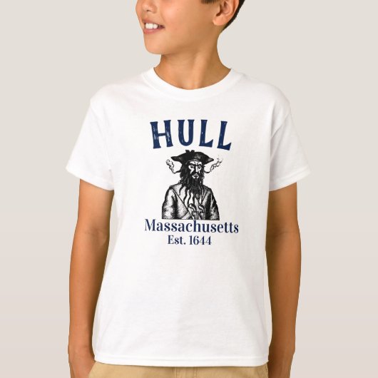 Hull "piraten" Massachusetts piraat, jongen T-shirt (Voorkant)