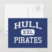 Hull - Pirates - High School - Hull Massachusetts Briefkaart (Voorkant / Achterkant)