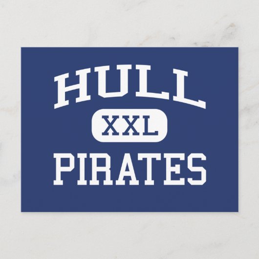 Hull - Pirates - High School - Hull Massachusetts Briefkaart (Voorkant)