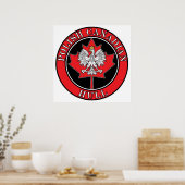 Hull Polish Rond Canadees blad Poster (Keuken)