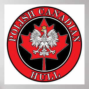 Hull Polish Rond Canadees blad Poster