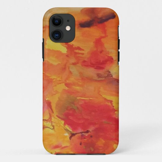 Hülle Aquarell 12 rot orange gelb Case-Mate iPhone Case (Achterkant)