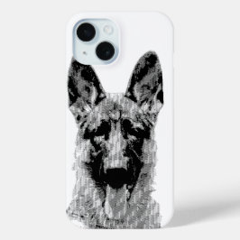 Hülle mit Deutschem Schäferhund Motiv  iPhone 15 Case