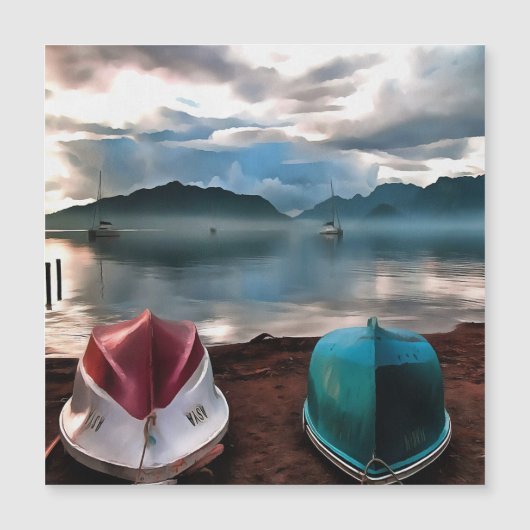 Hullen van boten en marmarineswinterseascape (Voorkant)