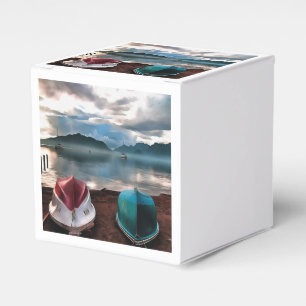 Hullen van boten en marmarineswinterseascape bedankdoosjes