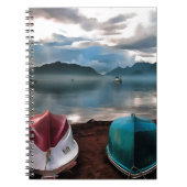 Hullen van boten en marmarineswinterseascape notitieboek (Voorkant)