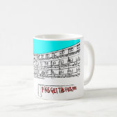 Hulme Crescents, Manchester Koffiemok (Voorkant rechts)