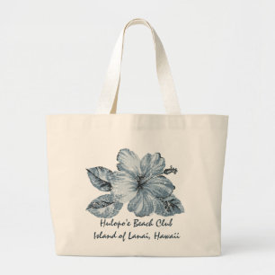 Hulopo'e Beach Club Beach Bag Grote Tote Bag