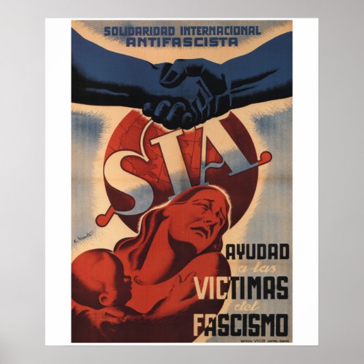 Hulp aan de slachtoffers van het Poster_Propaganda Poster (Voorkant)