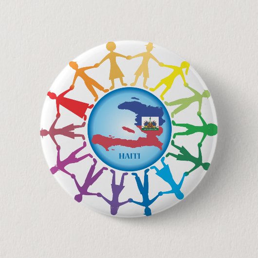 Hulp aan Haïti 2 Ronde Button 5,7 Cm (Voorkant)