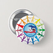 Hulp aan Haïti 2 Ronde Button 5,7 Cm (Voorkant /achterkant)