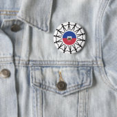 Hulp aan Haïti Ronde Button 5,7 Cm (In situ)