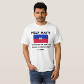 hulp aan haïti t-shirt (Voorkant volledig)