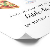 Hulp bij bruidsfeest voor de drukke bruid Adres Poster (Hoek)