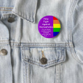 Hulp bij de bestrijding van homofobie ronde button 5,7 cm (In situ)