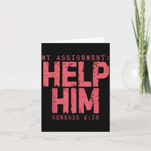 Hulp bij opdracht Genesis 2_18 Christelijk geloof Kaart