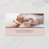 Hulp bij thuiszorgverleners visitekaartje (Achterkant)