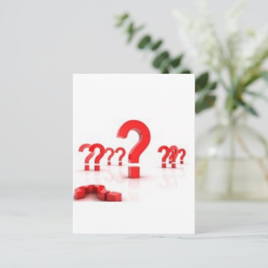 Hulp bij vragen briefkaart (Staand voorkant)