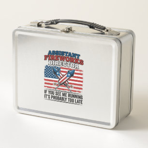Hulp Directeur Vuurwerk Grappig Patriottisch T-shi