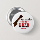 Hulp en ondersteuning voor Gaza Ronde Button 5,7 Cm (Voorkant /achterkant)